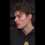 Lukas Reichel on Scoring in His Bruins Debut