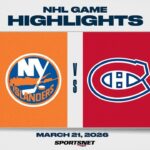 NHL Highlights | Islanders vs. Canadiens - March 21, 2026