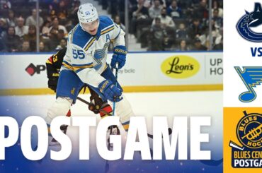 St Louis Blues Outlast Vancouver Canucks, 3-1 | Blues Central Postgame
