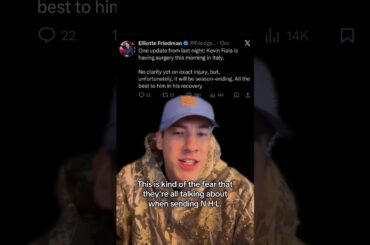 Fiala injury update #nhlhockeyislife #icehockey #nhlhockey #nhl #hockey #sports #puck #game #injury