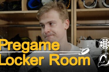 Henri Jokiharju talks before BOS @ NJD