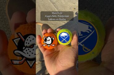 Cujo’s NHL Picks | Buffalo Sabres vs Anaheim Ducks 🏒 03-22-2026 #CujoCatches