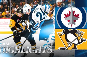Pittsburgh Penguins vs. Winnipeg Jets - Game Highlights
