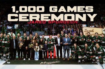 Celebrate Captain Jared Spurgeon with the full pre-game ceremony of his 1000th game