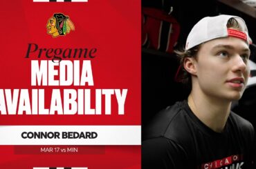 "He's unreal." | Connor Bedard Pregame 3.17.26