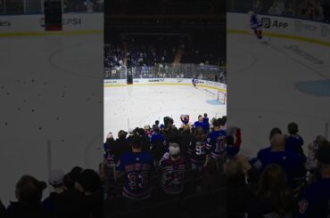 Welcome to The Show, Dylan 👏 #nyr #hockey #nhl #rookie #rookielap