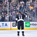Kings fans give Kopitar a STANDING OVATION for becoming franchise points leader! 👑 🎉