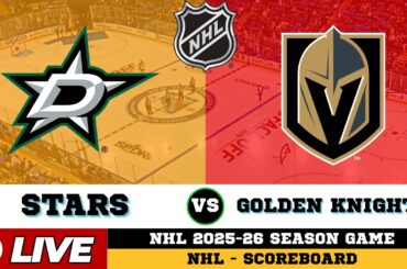 🔴LIVE : Vegas Golden Knights Vs Dallas Stars | NHL 2026 | NHL Live SCOREBOARD