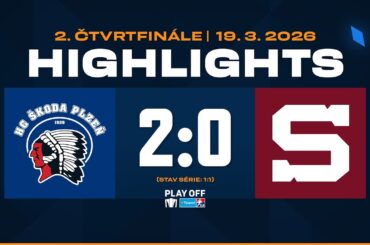 Highlights ČF2 | HC Škoda Plzeň vs. HC Sparta Praha 2:0 | 19.03.2026