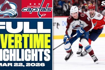 Colorado Avalanche at Washington Capitals | FULL Overtime Highlights - March 22, 2026