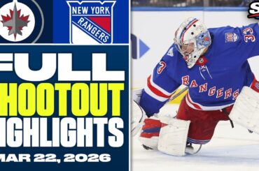 Winnipeg Jets at New York Rangers | FULL Shootout Highlights - March 22, 2026