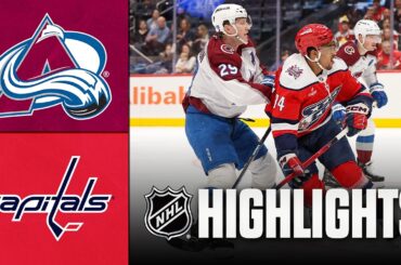 Avalanche vs. Capitals | NHL Highlights | March 22, 2026