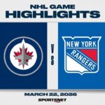 NHL Highlights | Jets vs. Rangers - March 22, 2026