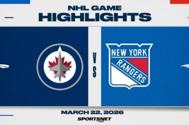 NHL Highlights | Jets vs. Rangers - March 22, 2026