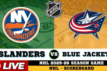 🔴LIVE : Columbus Blue Jackets Vs New York Islanders | NHL 2026 | NHL Live SCOREBOARD