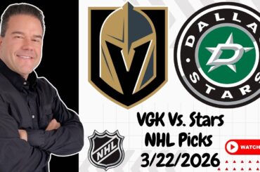 Golden Knights vs Stars 3/22/26 NHL Picks and Predictions | Rickenbach NHL Best Bet & Betting Tips