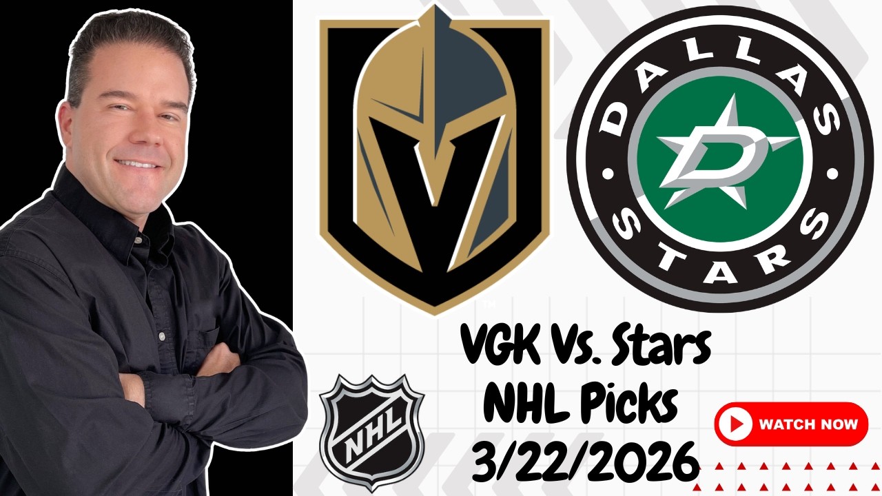 Golden Knights vs Stars 3/22/26 NHL Picks and Predictions | Rickenbach NHL Best Bet & Betting Tips