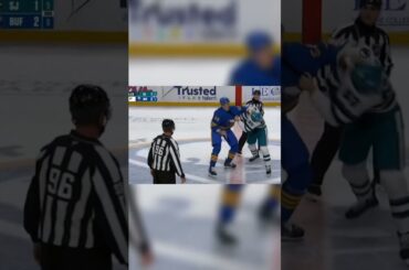 LOGAN STANLEY DROPS THE GLOVES IN SABRES DEBUT VS SHARKS👊