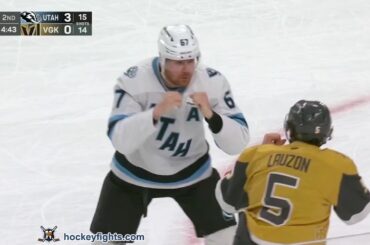 Lawson Crouse vs Jeremy Lauzon | Mar 19, 2026 | Utah Mammoth vs Vegas Golden Knights