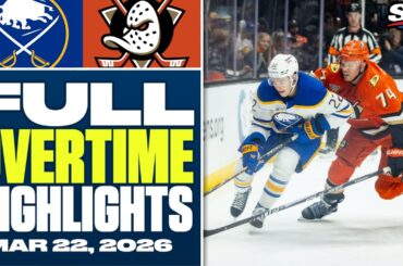 Buffalo Sabres at Anaheim Ducks | FULL Overtime Highlights - March 22, 2026