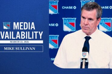 NYR vs WPG: Mike Sullivan Postgame Media Availability | Mar. 22, 2026