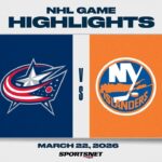 NHL Highlights | Blue Jackets vs. Islanders - March 22, 2026
