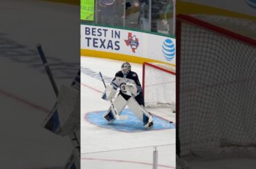 Eric Comrie keeping it loose #goaliegearsnob #winnipegjets #truegoalie #ericcomrie