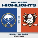 NHL Highlights | Sabres vs. Ducks - March 22, 2026