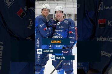 Curling a Komeťáci! 🥌 Kdo zametal hokejkou?😁