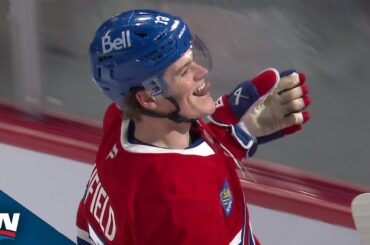 Canadiens' Cole Caufield Chips It Up And In For A Cheeky Goal