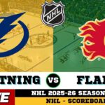 🔴LIVE : Tampa Bay Lightning Vs Calgary Flames | NHL 2026 | NHL Live SCOREBOARD