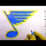 how to draw the St. Louis Blues Logo (NHL Team) Ice Hockey NBA NFL MLB Sports