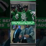 Jamie Benn's goal against the Golden Knights en español