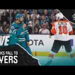 Mario Ferraro's roughing penalty ends up costly for Sharks in loss to Flyers | NBC Sports California