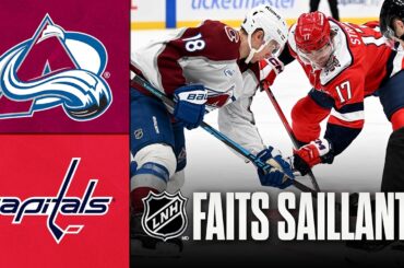 Avalanche vs Capitals 22/03/26 | Faits saillants