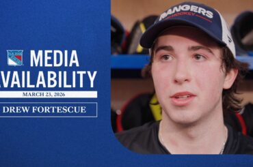 NYR vs OTT: Drew Fortescue Pregame Media Availability | March 23, 2026