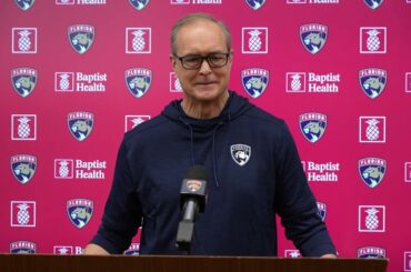 Paul Maurice: 2,000th NHL Game, Updates Florida Panthers Injuries to Mikkola, Reinhart, Marchand