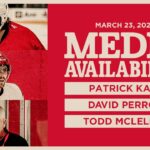 Patrick Kane, David Perron, Todd McLellan Practice Media | March 23, 2026