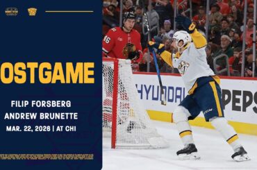 Filip Forsberg and Andrew Brunette - Postgame: March. 22, 2026