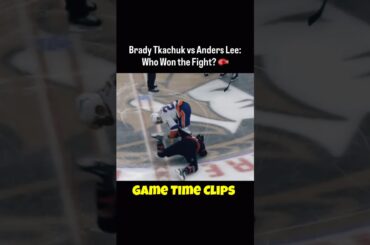 Brady Tkachuk vs Anders Lee: Who Won the Fight? 🥊