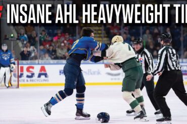 INSANE AHL Heavyweight Tilt Between The Iowa Wild And Springfield Thunderbirds
