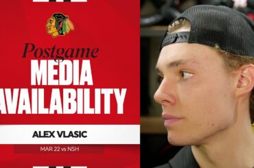 "We were competing a lot harder." | Alex Vlasic Postgame 3.22.26