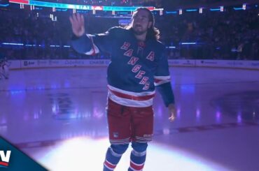 Rangers' Mika Zibanejad Receives Video Tribute, Standing Ovation For 1000th Career Game