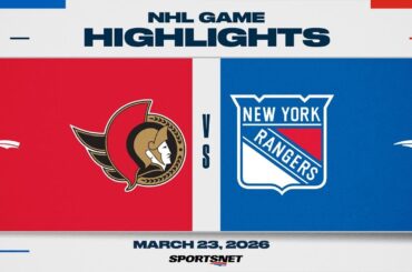 NHL Highlights | Senators vs. Rangers - March 23, 2026