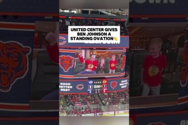 Ben Johnson is in the HOUSE supporting the Chicago Blackhawks🤩