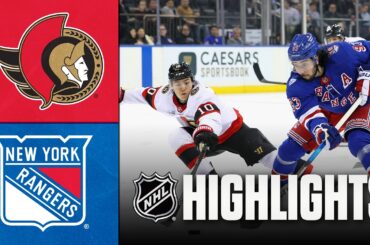 Senators vs. Rangers | NHL Highlights | March 23, 2026