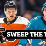 Can Flyers SWEEP California road trip visiting Macklin Celebrini’s Sharks? | PHLY Flyers Pdocast
