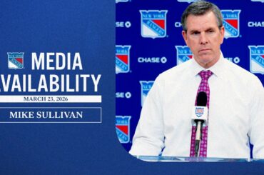 NYR vs OTT: Mike Sullivan Postgame Media Availability | Mar. 23, 2026