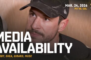 Crosby, Shea, Girard, Muse Media Availability (3.24.26) | Pittsburgh Penguins