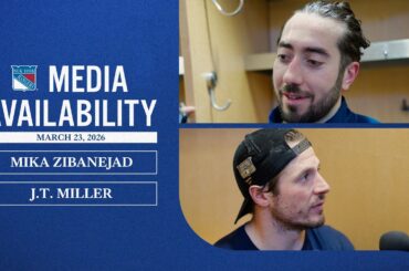 NYR vs OTT: Mika Zibanejad & J.T. Miller Postgame Media Availability | Mar. 23, 2026